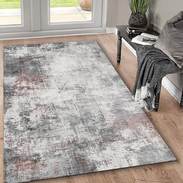 English Elm TOUCAN Washable 5'x7' Ivory Multi Area Rug — Low Pile, Non-Slip, Pet & Kid Friendly, Durable Decor B186P261397