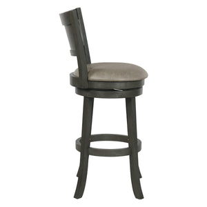 OSP Home Furnishings Swivel Stool 30" Dove / Antique Grey
