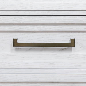 English Elm Avril Distressed White 2-Drawer Nightstand with Stepped Drawer Design, Rustic Chic Bedside Storage B062P299829