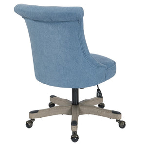 OSP Home Furnishings Hannah Tufted Office Chair Sky