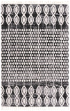 Unique Loom Cherokee Asheville Machine Made Geometric Rug Charcoal, Ivory/Gray 6' 1" x 9' 0"