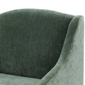 English Elm Luisa Swivel Accent Chair Skirted Tailored Silhouette for Formal Living Rooms Green B050P451387