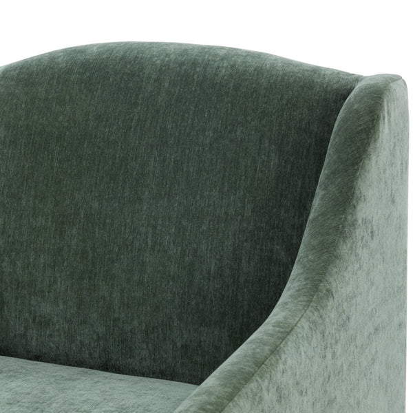 English Elm Luisa Swivel Accent Chair Skirted Tailored Silhouette for Formal Living Rooms Green B050P451387