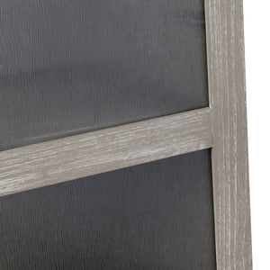 Crestview Collection Transitional Cabinets: Modern Rubberwood Storage With Glass Doors & Elegant Khaki Finish For Living Rooms Brown Solid Wood Cvfdr1157