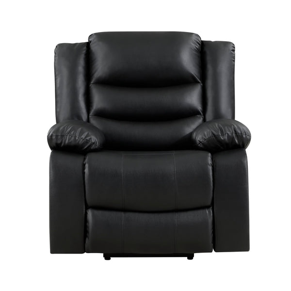 English Elm Modern Power Lift Recliner Chair Faux Leather Upholstery Standing Assist Living Room Black B011P202513