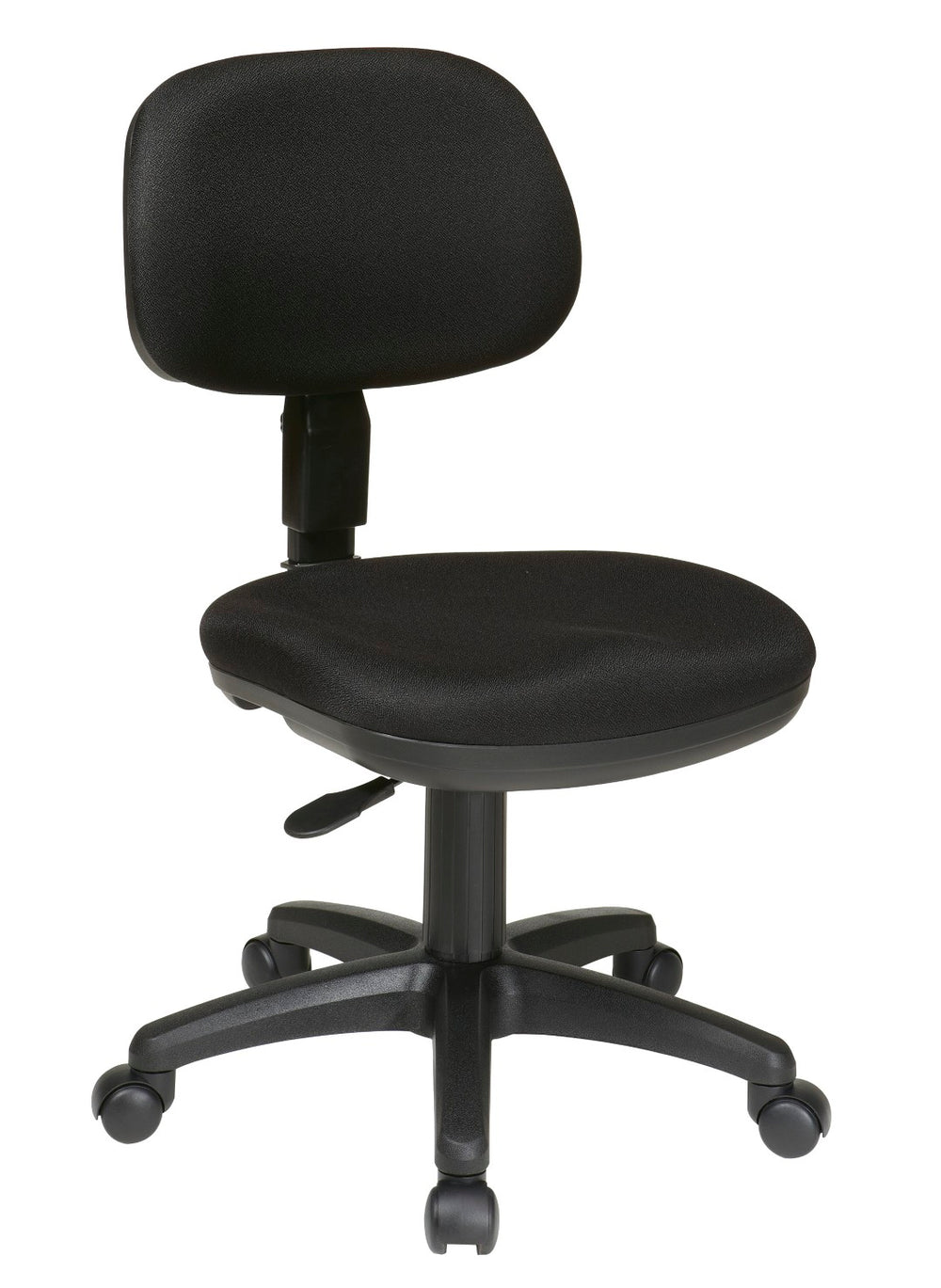 OSP Home Furnishings Ergonomics Chair with Lumbar Support Adjustable Arms and Greenguard Certified Cushioned Seat Task SC117-231