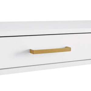 OSP Home Furnishings Modern Life Desk in White White