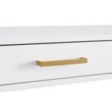 OSP Home Furnishings Modern Life Desk in White White