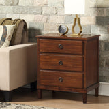 Comfort Pointe Cambridge Brown 3-Drawer Nightstand Brown