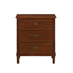Comfort Pointe Cambridge Brown 3-Drawer Nightstand Brown