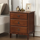 Comfort Pointe Cambridge Brown 3-Drawer Nightstand Brown