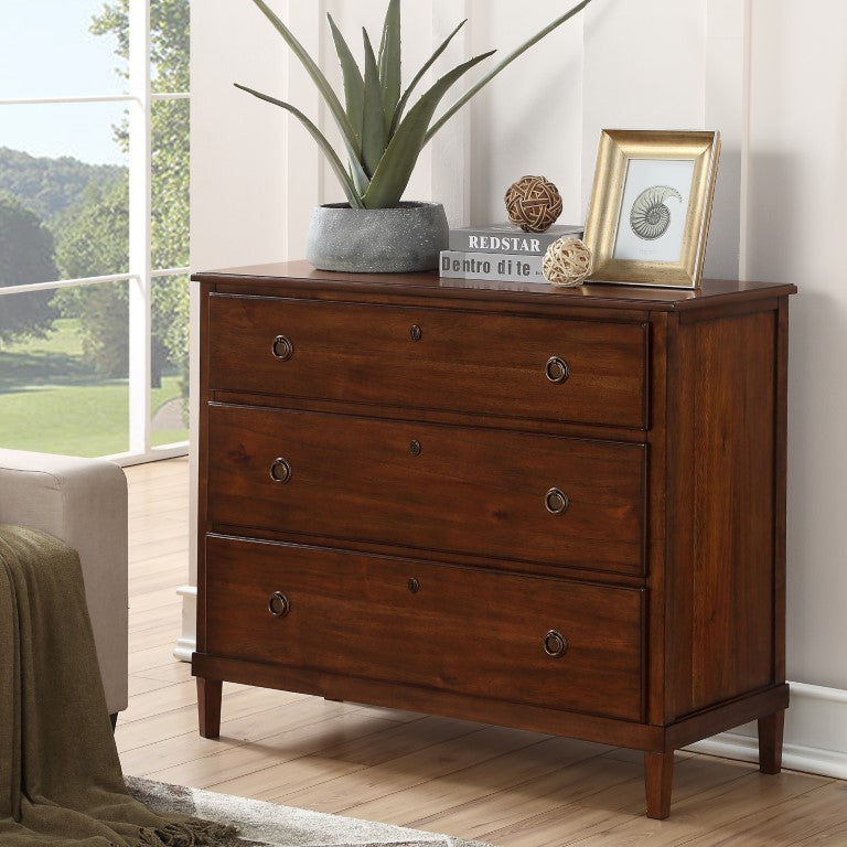 Comfort Pointe Cambridge Brown 3 Drawer Dresser Brown