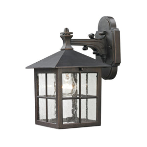 Thomas Lighting Shaker Heights Outdoor Wall Sconce Metal Cage Clear Glass Porch Entryway Light 8201EW/70