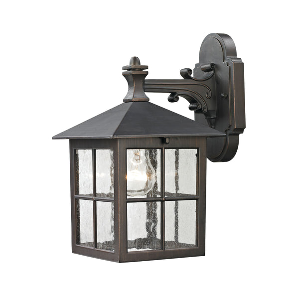 Thomas Lighting Shaker Heights Outdoor Wall Sconce Metal Cage Clear Glass Porch Entryway Light 8201EW/70