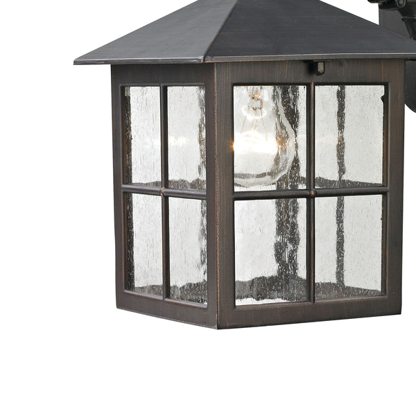 Thomas Lighting Shaker Heights Outdoor Wall Sconce Metal Cage Clear Glass Porch Entryway Light 8201EW/70