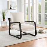 Comfort Pointe Barcelona Sling Chair Upholstered in Fabric with Metal Frame Oatmeal fabric / Bronze frame Metal and fabric