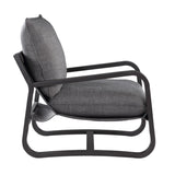 Comfort Pointe Barcelona Sling Chair Upholstered in Fabric with Metal Frame Charcoal fabric / Bronze frame Metal and fabric