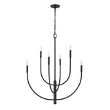 Continuance 30'' Wide 6-Light Chandelier - Charcoal 82027/6 Elk Lighting