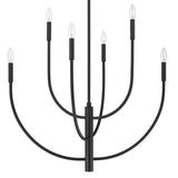 Continuance 30'' Wide 6-Light Chandelier - Charcoal 82027/6 Elk Lighting