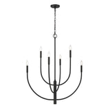 Continuance 30'' Wide 6-Light Chandelier - Charcoal 82027/6 Elk Lighting