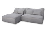 VIG Furniture Divani Casa Racine - Modern Grey Fabric Modular Sectional Sofa VGSX-FF22054-SILT