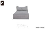 VIG Furniture Divani Casa Racine - Modern Grey Fabric Modular Sectional Sofa VGSX-FF22054-SILT