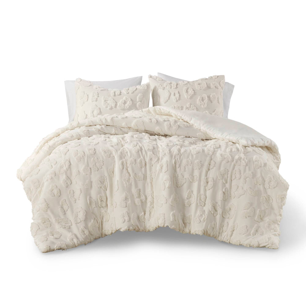 English Elm Animal Chenille Duvet Cover Set For King/Cal King Beds - Cozy, Textured, And Easy Care Bedding Solution B035P294497