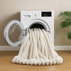 English Elm 3-Piece King Ultrasoft Faux Fur Comforter Set - Luxurious Velvet Reverse, Ivory & Cozy Design B035P408270