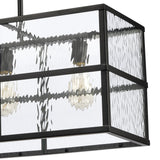 Solace 34'' Wide 4-Light Linear Chandelier - Matte Black 82077/4 Elk Lighting