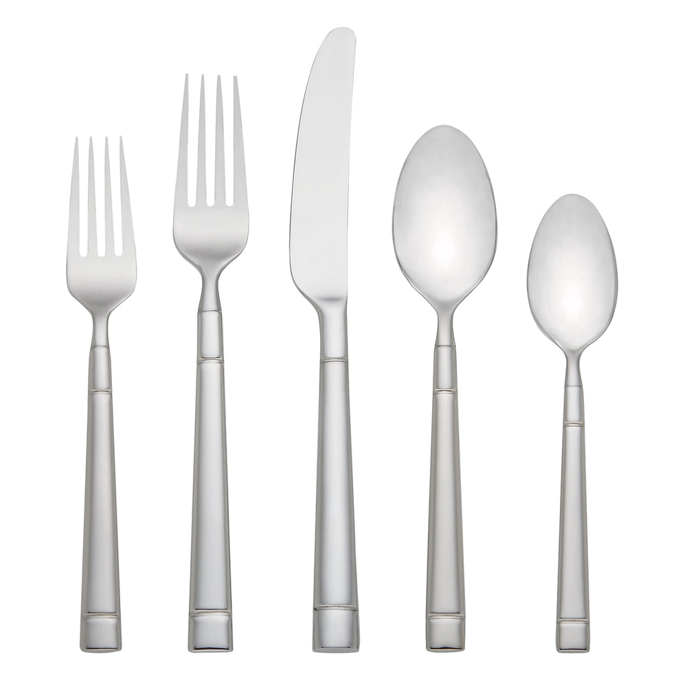 Lenox Fair Harbor 45 Piece 18/10 Stainless Steel Flatware Set for Eight Modern Dining 820859