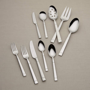 Lenox Fair Harbor 45 Piece 18/10 Stainless Steel Flatware Set for Eight Modern Dining 820859