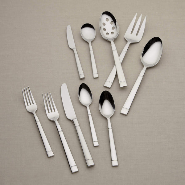 Lenox Fair Harbor 45 Piece 18/10 Stainless Steel Flatware Set for Eight Modern Dining 820859