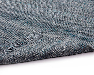 Sunpan LINDAU Hand-Woven Rug in Teal - 5' x 8' Artisan Crafted, Durable PET Yarn for Indoor & Outdoor Use 107608