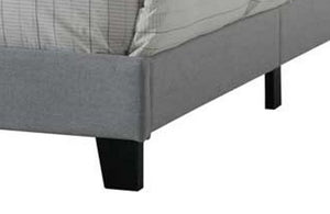 English Elm Venacha Gray Fabric Queen Bed with Tufted Arched Headboard, 660lb Capacity, Rubberwood Legs, Modern Chic B2726P266941