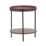 VIG Furniture Modrest Savoy - Modern Walnut End Table VGDW-J5766-WAL