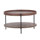 VIG Furniture Modrest Savoy - Modern Walnut Medium Coffee Table VGDW-J5767-WAL