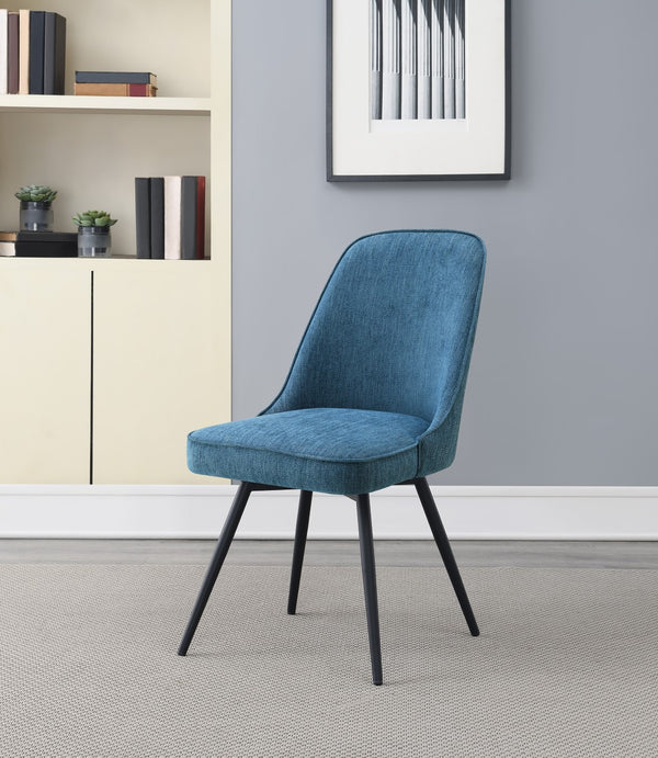OSP Home Furnishings Martel Swivel Chair Navy