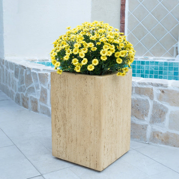 English Elm Christopher Knight Home® - Mgo Handmade Rectangle Planter Box - Durable Travertine Finish, 24.75" L For Indoor & Outdoor Use N772P269215A