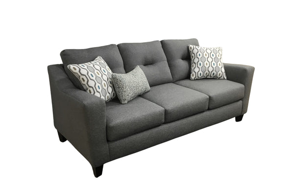 Fusion Max Pepper Mid-century Modern Sofa In Grey - Stylish, Comfortable With Reversible Cushions & Sleek Design Grey Ws ,100% Polypropylene  8210kp Max Pepper Sofa