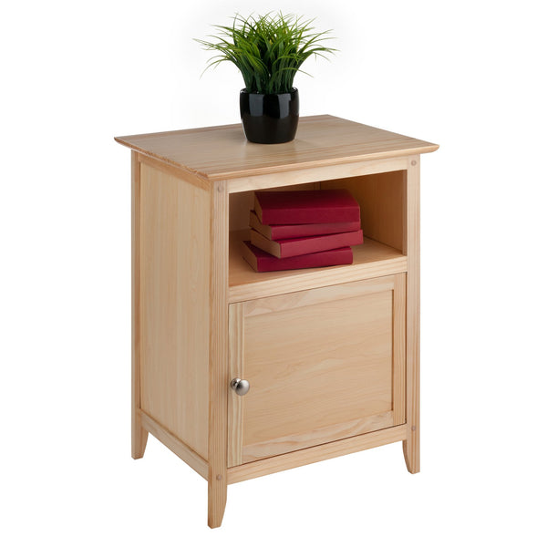 Winsome Wood Henry Accent Table Nightstand - Cozy Farmhouse Style With Storage, Natural Wood Finish, Easy Assembly Natural Solid ,Composite Wood 82115-winsome-wood