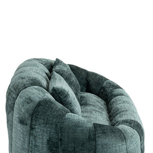 English Elm Bean Bean Bag Sofa High-Density Memory Foam Two-Seater Lounger High Back Chenille Cozy Support Emerald W395P181435