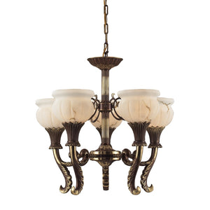 Kingston 24'' Wide 5-Light Chandelier - English Brass 8213/5 Elk Lighting