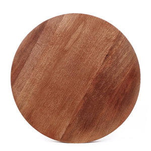 English Elm Christopher Knight Home® - Mango Wood Round End Table - Handcrafted Honey Finish With Sculpted Pedestal For Modern Spaces N768P202490H