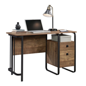 English Elm Desk, Oakdk finish — Modern Industrial Engineered Wood Desk with Smooth-Glide Drawer, File Storage, Durable Construction for Home Office and Study Areas (60.06"L x 21.2"W) B356P354432