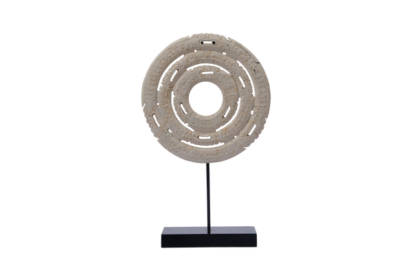 Lilys Jade Feng Shui Concentric Circle With Stand 8218
