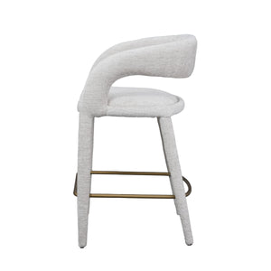 VIG Furniture Modrest Faerron - Modern Light Grey Fabric Counter Chair VGEU-MC-7182BC-LTGRY