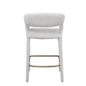 VIG Furniture Modrest Faerron - Modern Light Grey Fabric Counter Chair VGEU-MC-7182BC-LTGRY