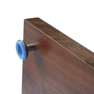 English Elm Classica Rectangle Coffee Table With Walnut Finish & Black Metal Frame – Stylish Two-Tier Design B341P321160