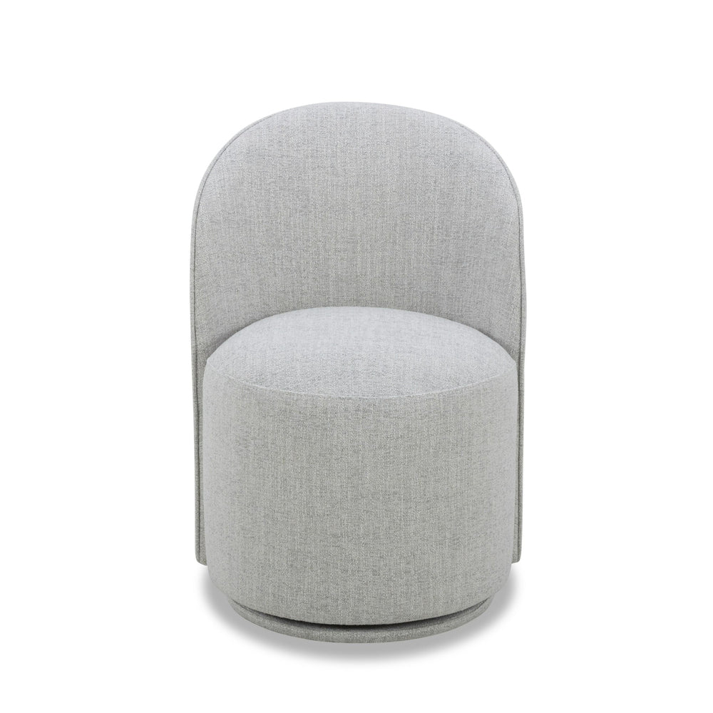 VIG Furniture Modrest Correa - Modern Light Grey Fabric Swivel Dining Chair VGKK-KF.Y1179-LTGRY