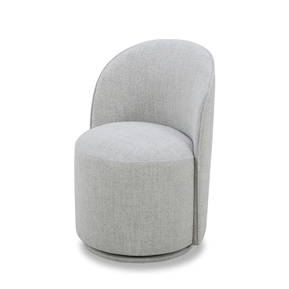 VIG Furniture Modrest Correa - Modern Light Grey Fabric Swivel Dining Chair VGKK-KF.Y1179-LTGRY